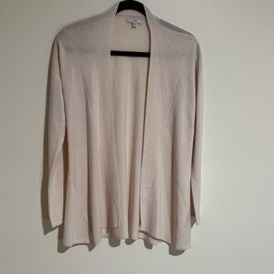GAP Open-Front Draped Cardigan in Light Blush
